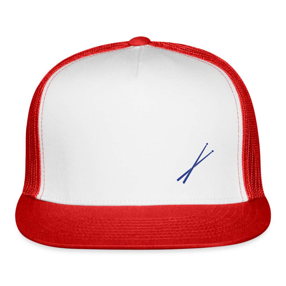 Trucker Cap drumsticks - white/red