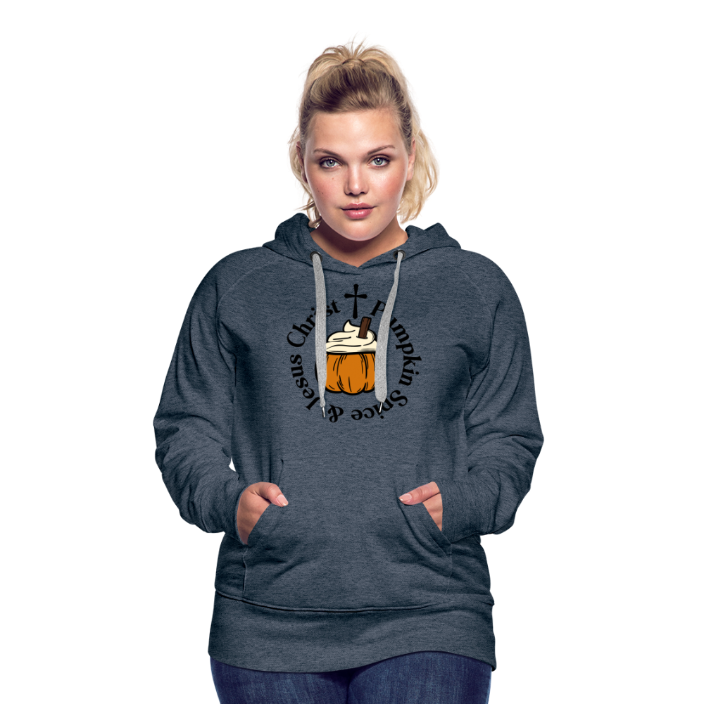 Women’s Premium Hoodie pumpkin spice hoodie - heather denim