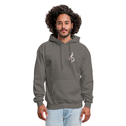 Men's Hoodie music Jesus is the song that I sing - asphalt gray