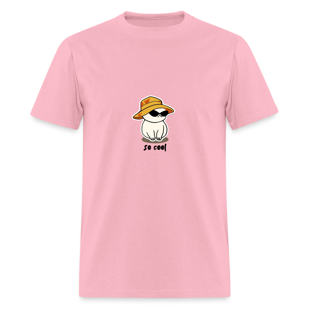 Unisex Classic T-Shirt cat so cool - pink