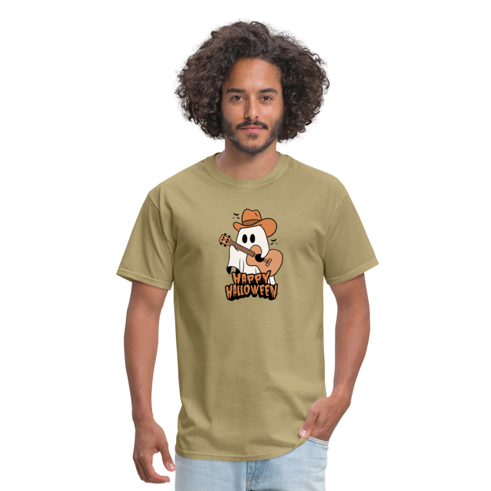 Unisex Classic T-Shirt happy halloween guitar shirt - khaki