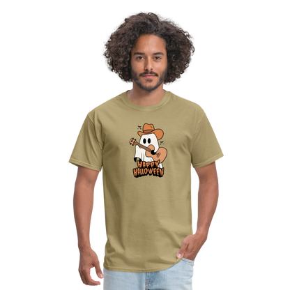 Unisex Classic T-Shirt happy halloween guitar shirt - khaki