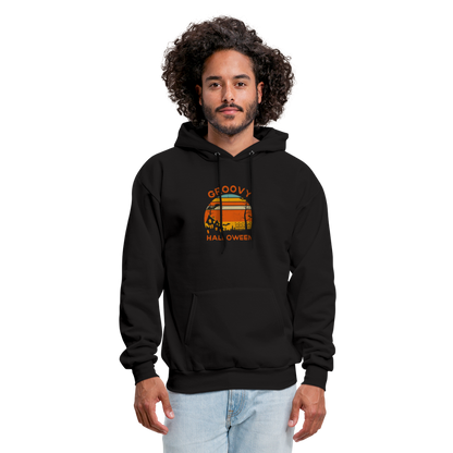 Men's Hoodie groovy halloween - black