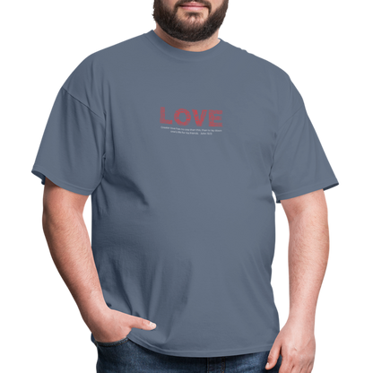 Unisex Classic T-Shirt no greater love than this love shirt - denim