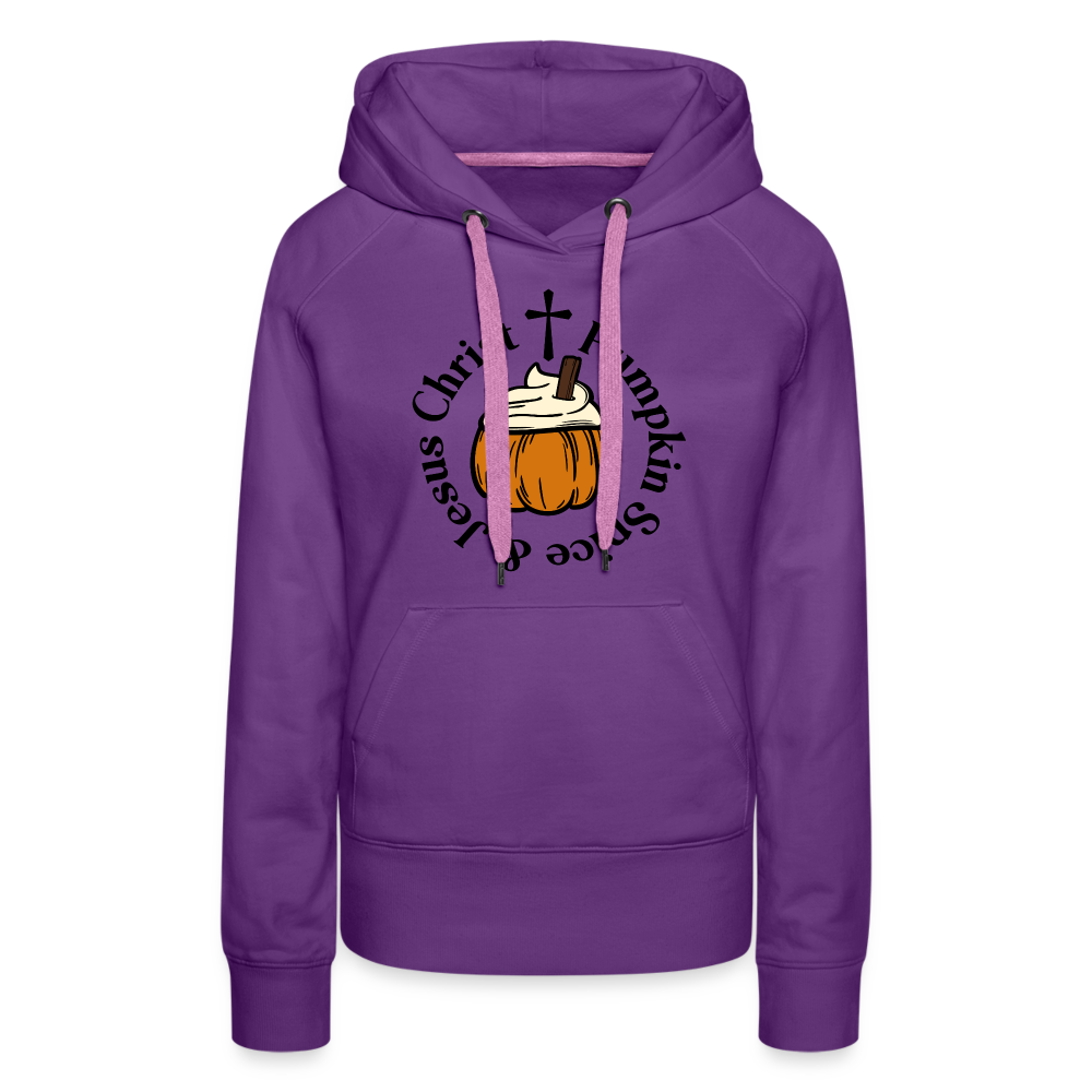 Women’s Premium Hoodie pumpkin spice hoodie - purple 