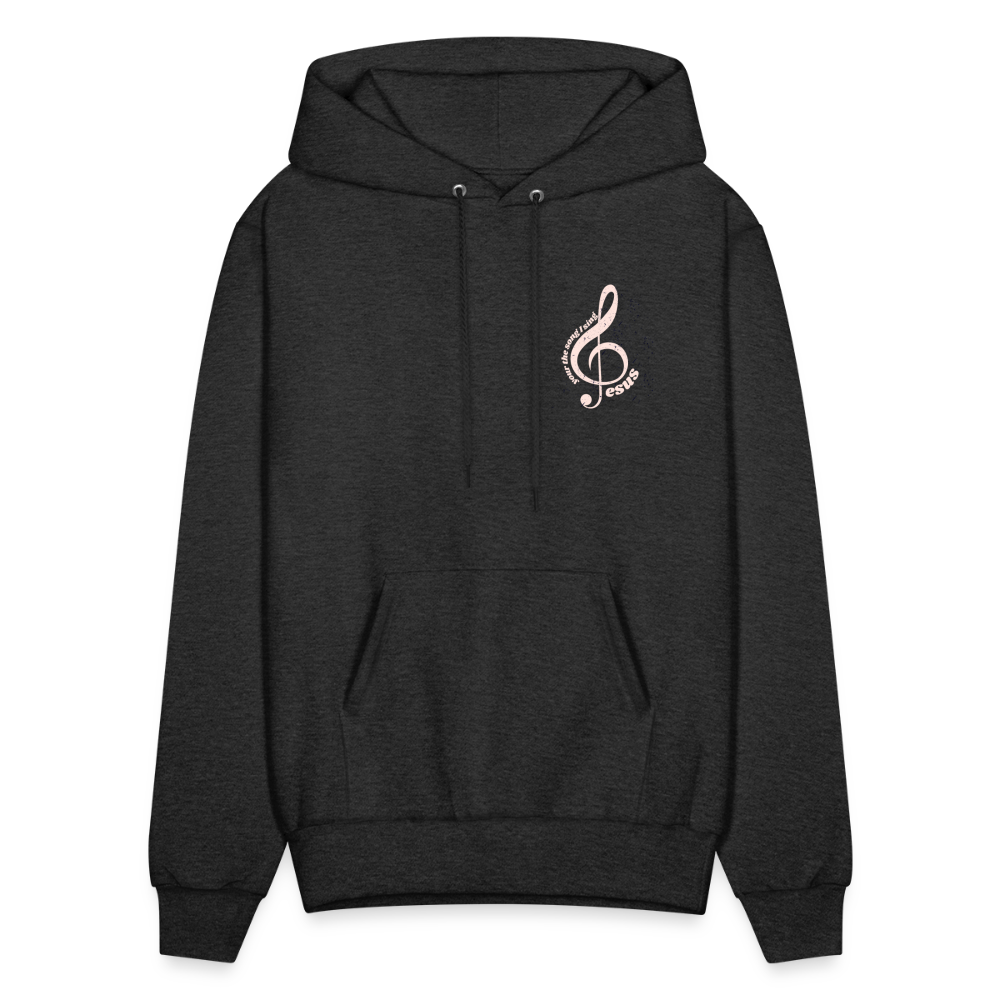 Men's Hoodie music Jesus is the song that I sing - charcoal grey