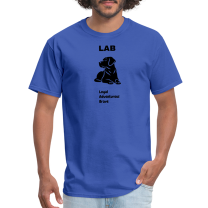 Unisex Classic T-Shirt lab dog lover shirt - royal blue