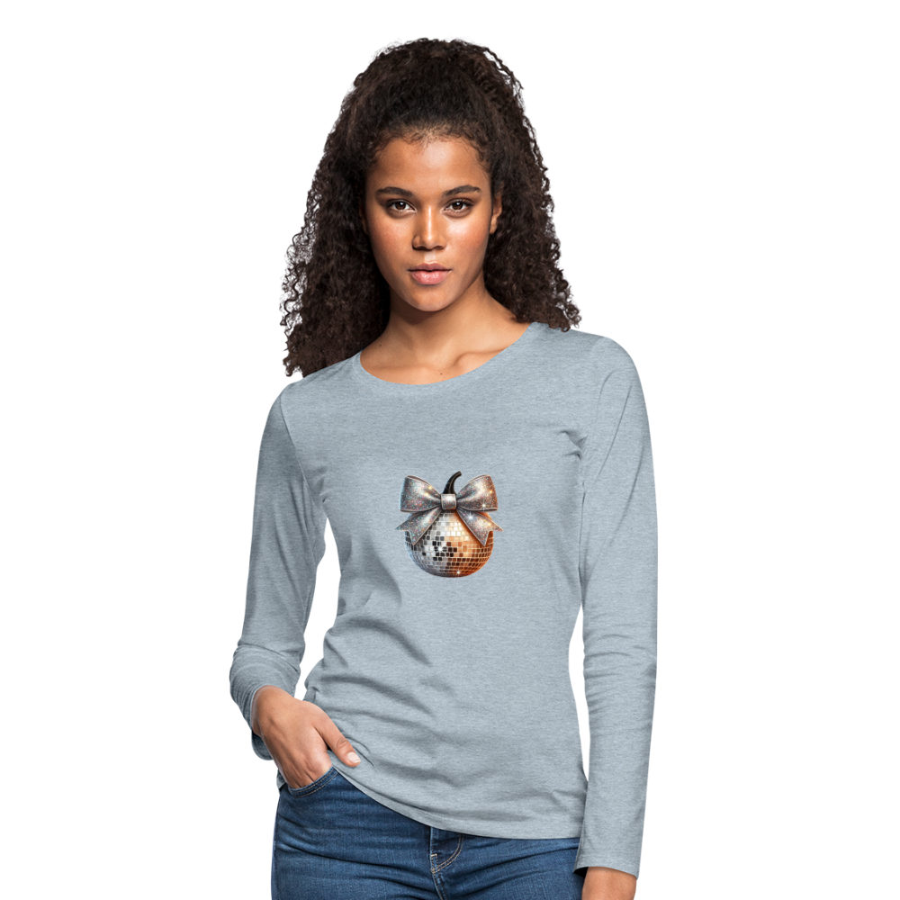 Women's Premium Long Sleeve T-Shirt disco ball - heather ice blue