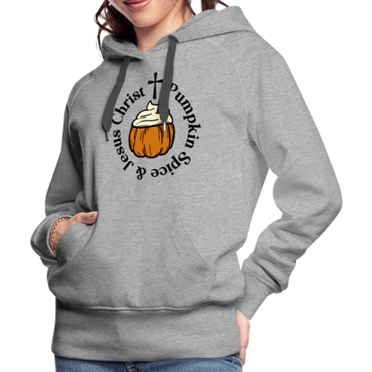 Women’s Premium Hoodie pumpkin spice hoodie - heather grey