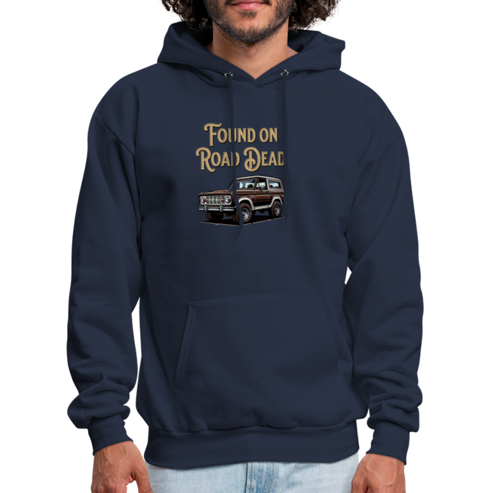 Men's Hoodie Ford Hoodie Found on Road Dead - navy