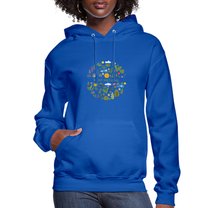 Women's Hoodie stay natural - royal blue