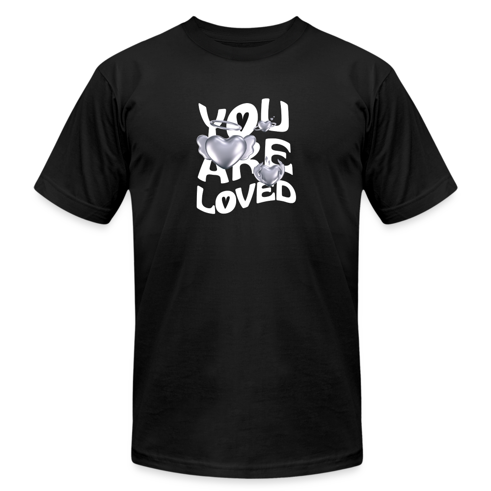 Unisex Jersey T-Shirt by Bella + Canvas you are loved - black