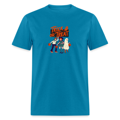 Unisex Classic T-Shirt trick or treat shirt - turquoise