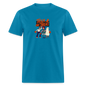 Unisex Classic T-Shirt trick or treat shirt - turquoise