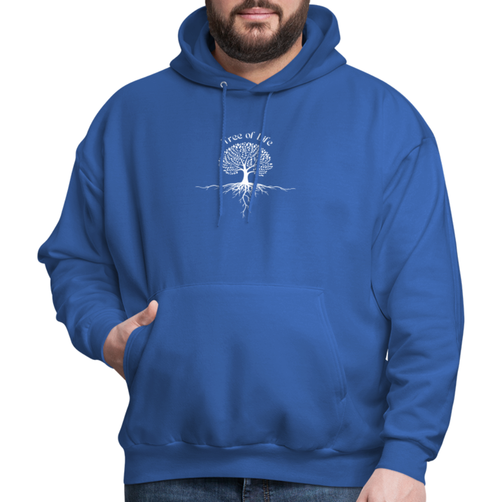 Men's Hoodie tree of life - royal blue