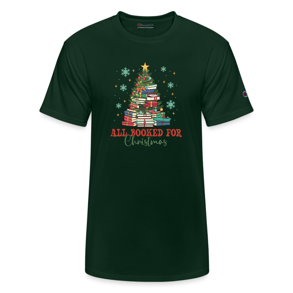 Champion Unisex T-Shirt Christmas Shirt - Dark Green