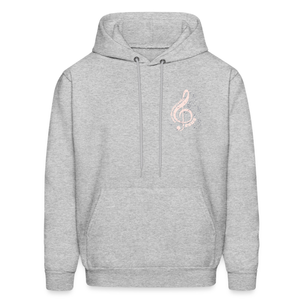 Men's Hoodie music Jesus is the song that I sing - heather gray