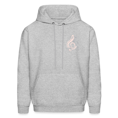 Men's Hoodie music Jesus is the song that I sing - heather gray