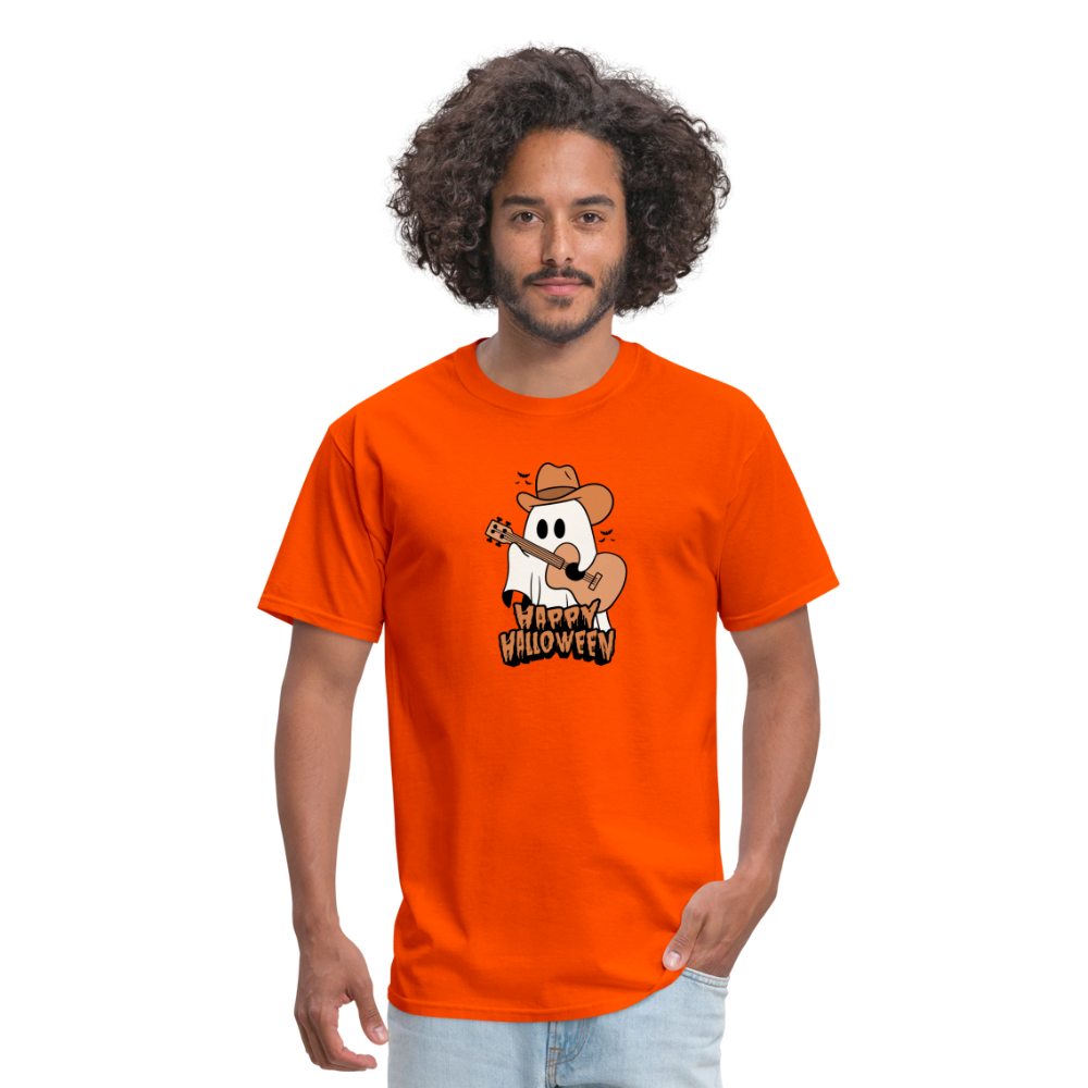 Unisex Classic T-Shirt happy halloween guitar shirt - orange