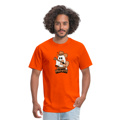 Unisex Classic T-Shirt happy halloween guitar shirt - orange