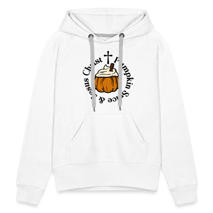 Women’s Premium Hoodie pumpkin spice hoodie - white