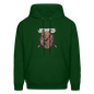 Men's Hoodie dc shirt co bear - forest green