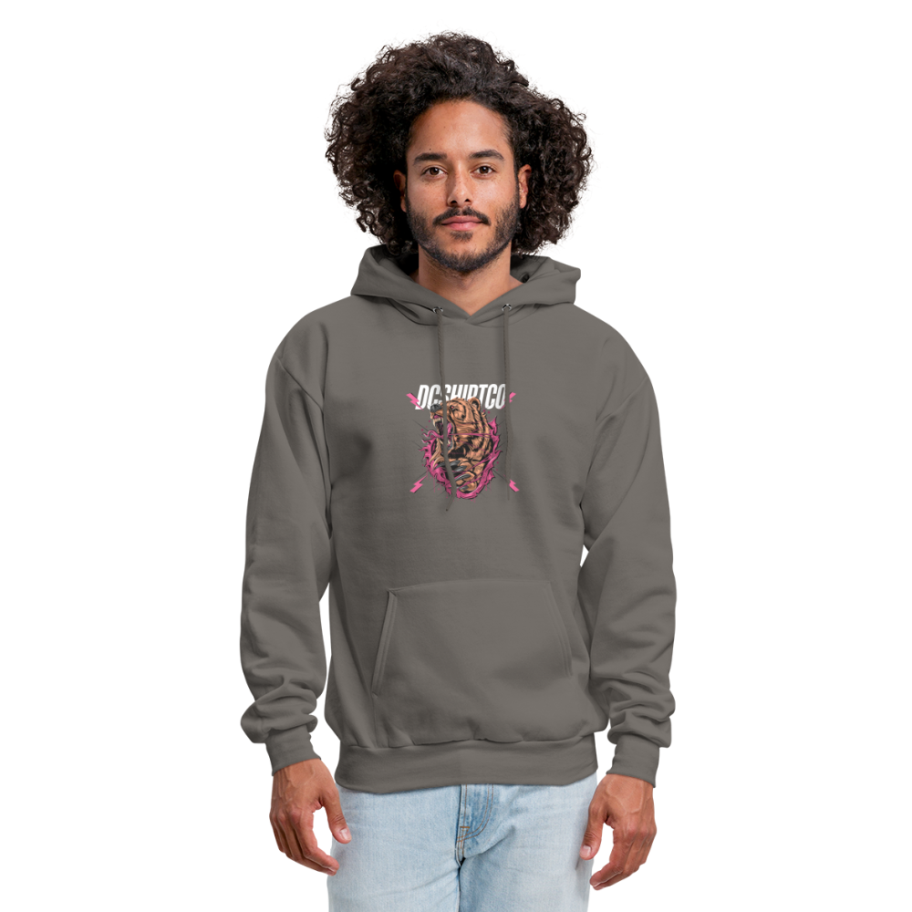 Men's Hoodie dc shirt co bear - asphalt gray