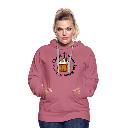 Women’s Premium Hoodie pumpkin spice hoodie - mauve