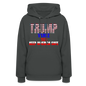 Women's Hoodie Trump Vance Hoodies Keep America safe - asphalt