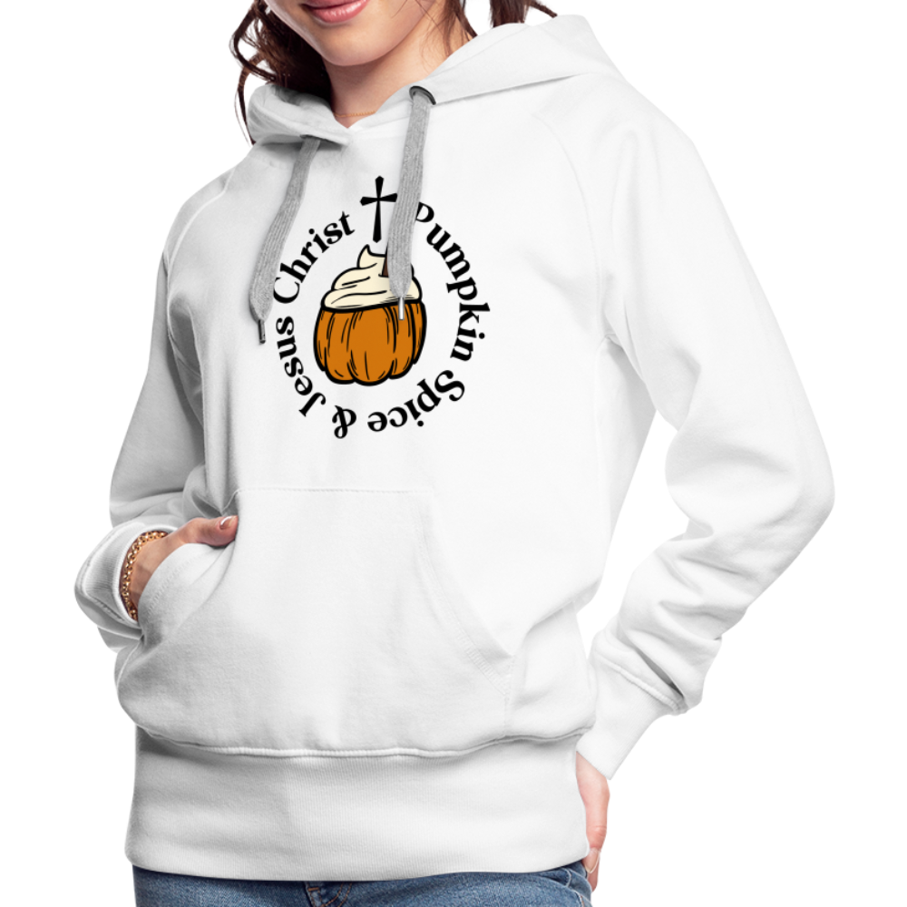 Women’s Premium Hoodie pumpkin spice hoodie - white