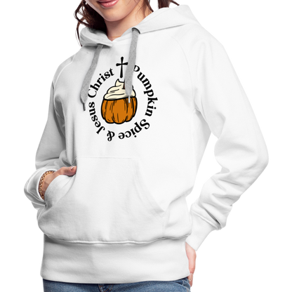 Women’s Premium Hoodie pumpkin spice hoodie - white