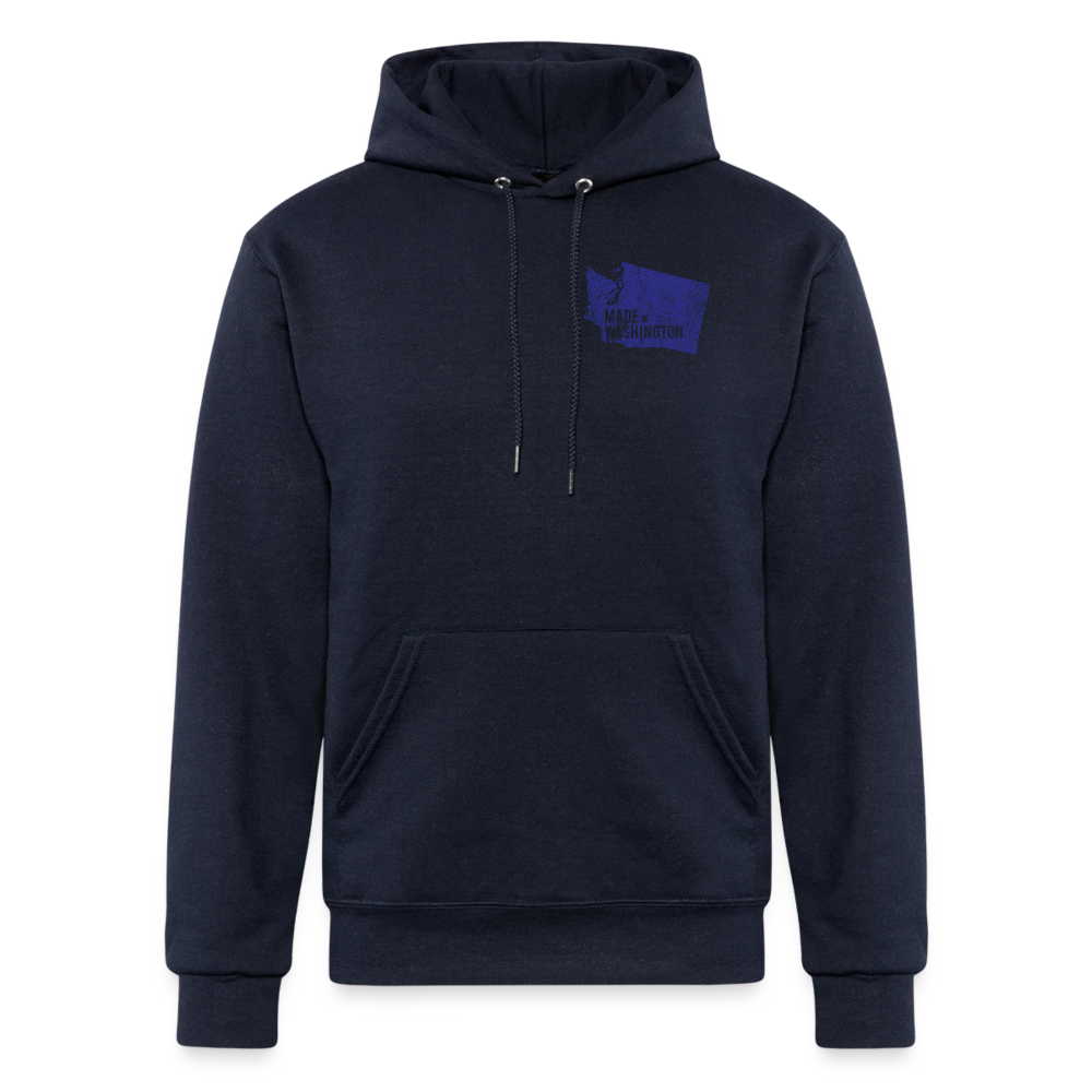 Champion Unisex Powerblend Hoodie made in Washington - navy