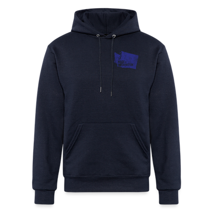 Champion Unisex Powerblend Hoodie made in Washington - navy