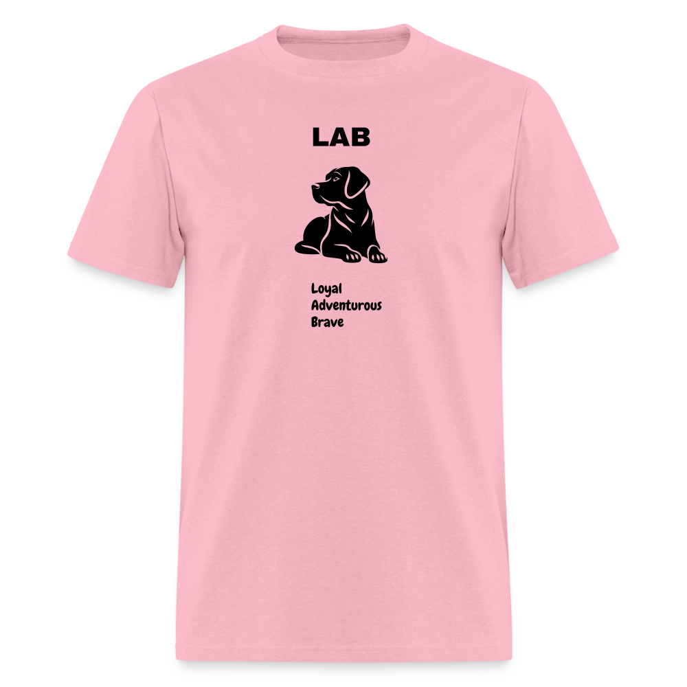 Unisex Classic T-Shirt lab dog lover shirt - pink