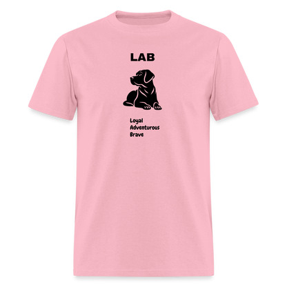 Unisex Classic T-Shirt lab dog lover shirt - pink