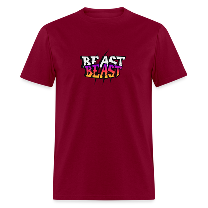 Unisex Classic T-Shirt beast workout shirt - burgundy