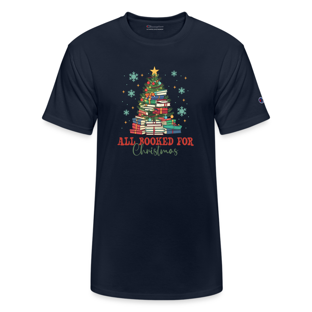 Champion Unisex T-Shirt Christmas Shirt - navy