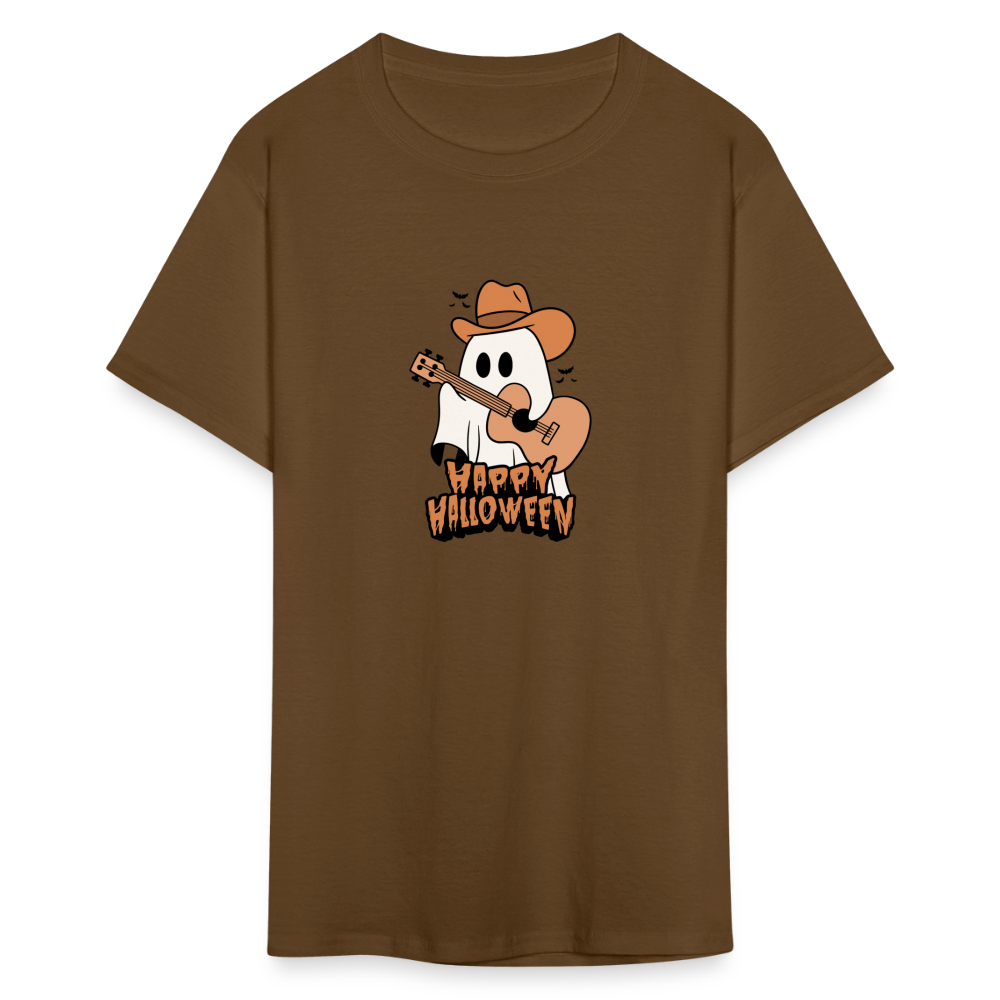 Unisex Classic T-Shirt happy halloween guitar shirt - brown