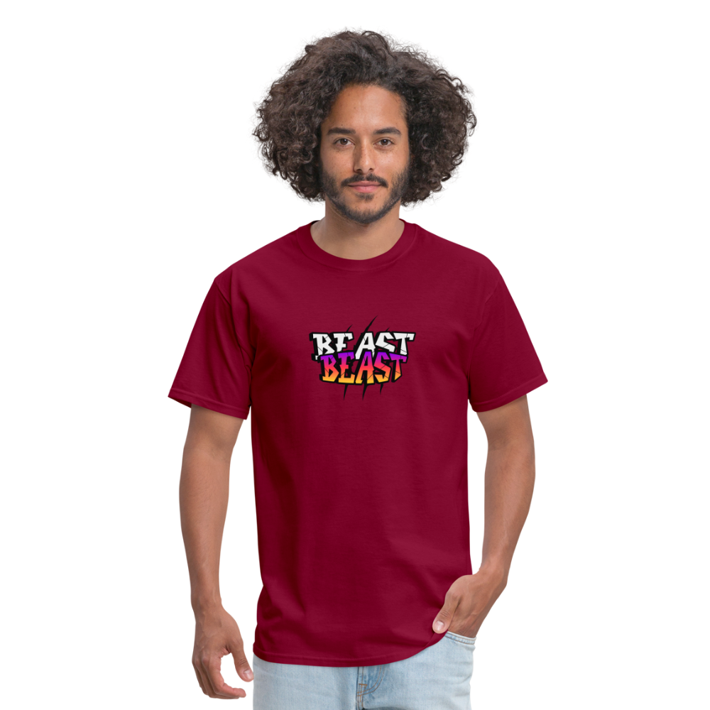 Unisex Classic T-Shirt beast workout shirt - burgundy