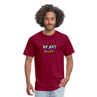 Unisex Classic T-Shirt beast workout shirt - burgundy