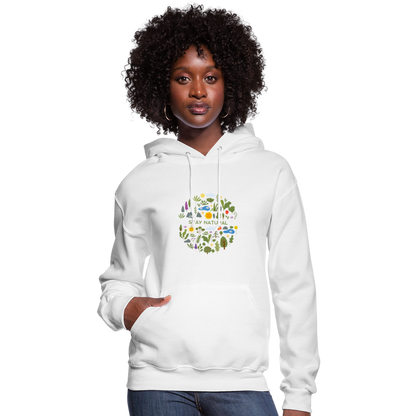 Women's Hoodie stay natural - white