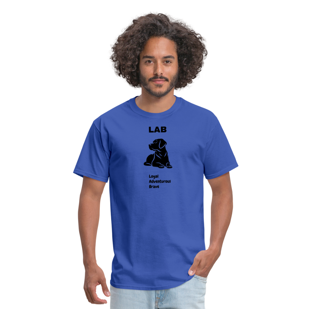 Unisex Classic T-Shirt lab dog lover shirt - royal blue