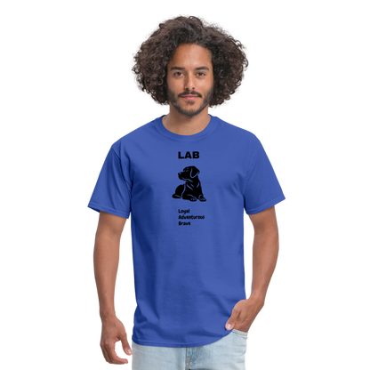 Unisex Classic T-Shirt lab dog lover shirt - royal blue