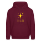 Men's Hoodie stars cant shine without darkness - burgundy