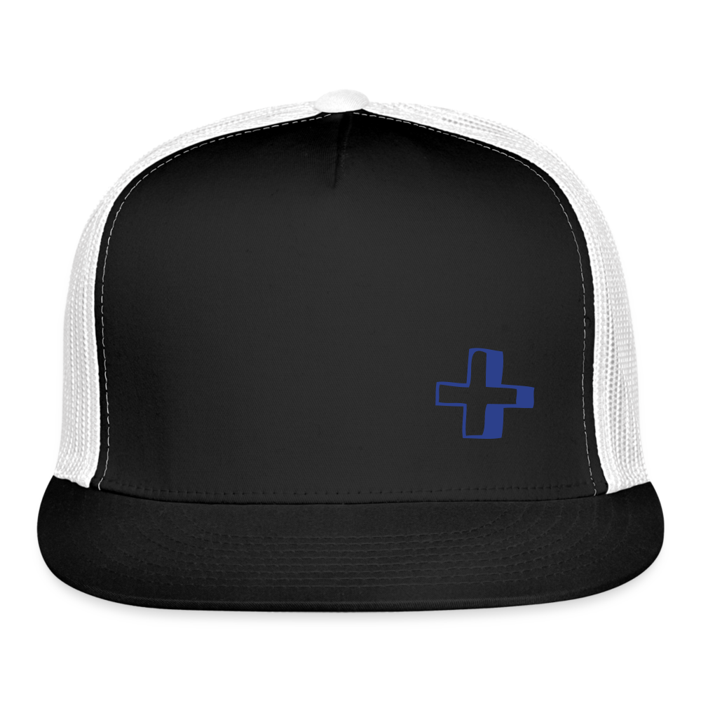 Trucker Cap cross - black/white