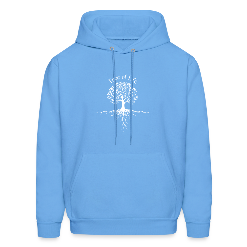 Men's Hoodie tree of life - carolina blue