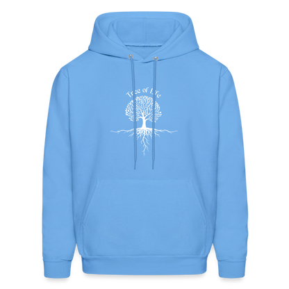 Men's Hoodie tree of life - carolina blue