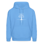 Men's Hoodie tree of life - carolina blue