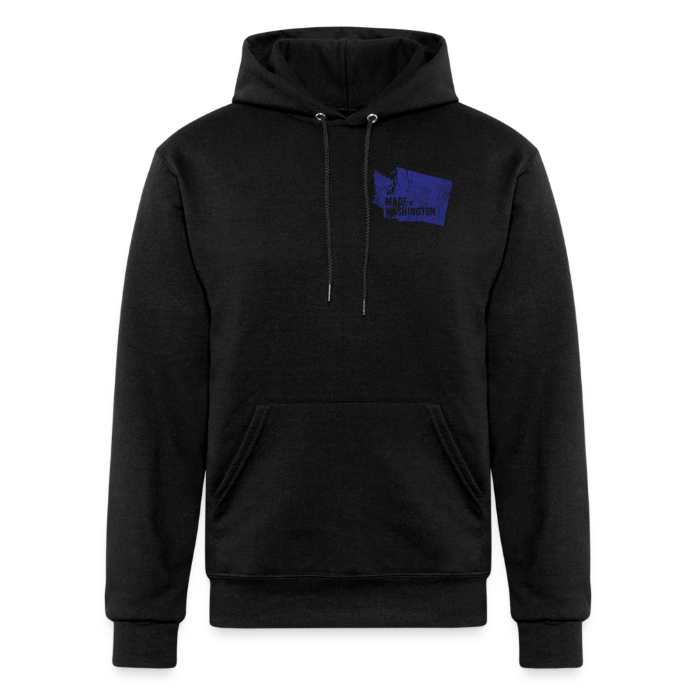 Champion Unisex Powerblend Hoodie made in Washington - black