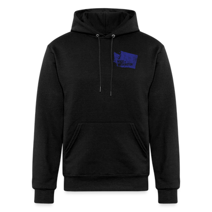 Champion Unisex Powerblend Hoodie made in Washington - black